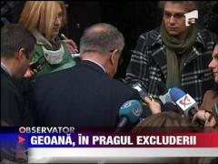 Mircea Geoana, in pragul excluderii