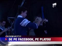 Fanii lui Bendeac, de pe Facebook, pe platou