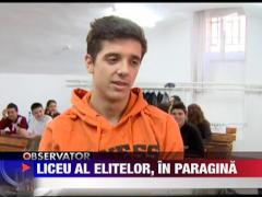 Liceu al elitelor, in paragina