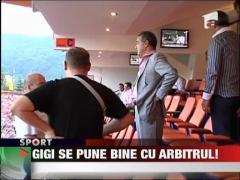 Gigi Becali se pune bine cu arbitrul Marius Avram