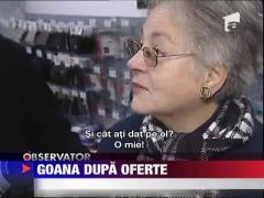 Cozi uriase in magazinele cu reduceri