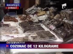 Cozonac gigant de 12 kilograme