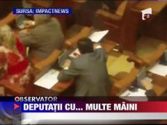 Parlamentarii care au votat la doua maini scapa de sanctiuni