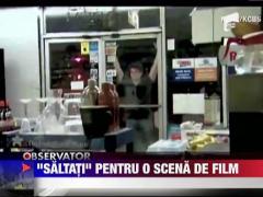 Tineri americani "saltati" pentru o scena de film