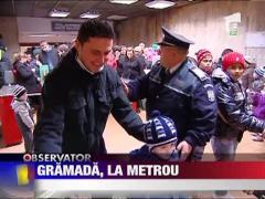 Politia rutiera a dirijat traficul si la metrou!