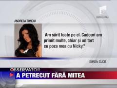 De ziua ei, Andreea Tonciu s-a distrat de minune, fara Mitea