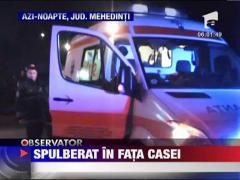 Lovit de masina chiar in fata casei