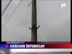 Locuitorii unui cartier marginas din Fagaras au ramas fara decoratiunile si luminitele de Craciun