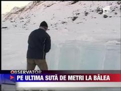 Hotelul de gheata de la Balea Lac, pe ultima suta de metri
