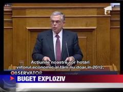 Buget exploziv in Grecia