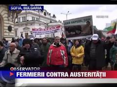 Parlamentul Bulgar a fost asediat de tractoare