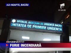 Bacau: Un barbat i-a dat foc sotiei dupa o cearta aprinsa