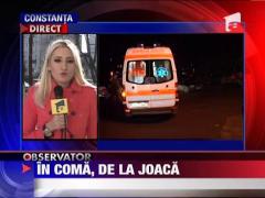 Copil in coma, de la joaca