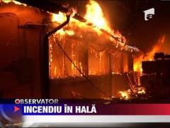 O hala din Calarasi a luat foc