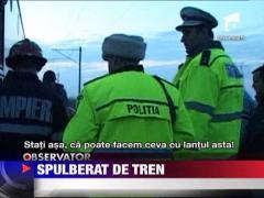 A murit spulberat de tren