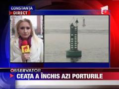Portul din Constanta inchis din cauza cetii