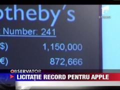 Contractul care a dat nastere companiei Apple,  vandut cu 1,5 milioane de dolari