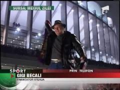 Becali a cantat de bucurie la GSP TV