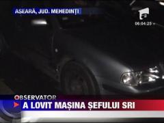 A lovit masina sefului SRI din Caras Severin