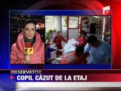 Barlad: Un copil de un an si jumatate, lasat nesupravegheat, a cazut de la etajul unui bloc
