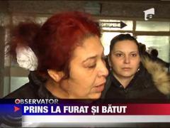 Hot de fier vechi batut cu brutalitate