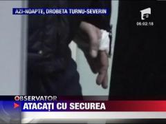 Jandarm atacat cu o secure