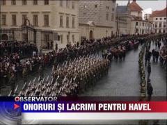 Onoruri si lacrimi pentru Vaclav Havel