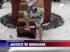 Jacuzzi in mijlocul zapezii