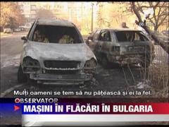 Masini incendiate in Bulgaria