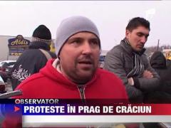 Protest la fabrica de mezeluri din Calarasi