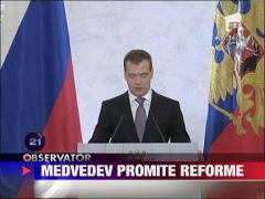Medvedev a propus o "reforma totala a sistemului politic"