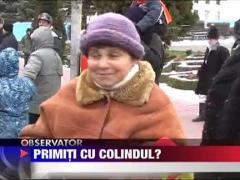 Neamt: Zeci de colindatori au iesit pe strada sa le faca urari trecatorilor