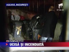 Agent al unei firme care acorda imprumuturi, ucisa si incendiata