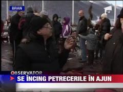 Pensiuni pline cu turisti in Ajun de Craciun