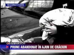 Prunc abandonat in ajun de Craciun