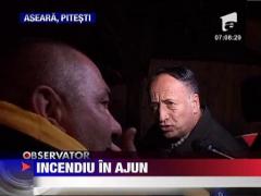 Incendiu puternic in Pitesti