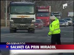 Accident spectaculos pe centura Capitalei