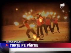 Spectacol de foc pe partia Bradu