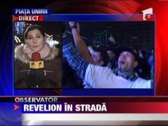 Evenimentele din strada in seara de Revelion
