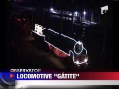 Locomotive impodobite la Dej