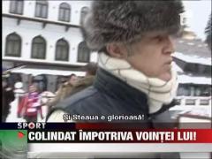 Gigi Becali, colindat cu forta