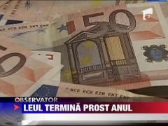 Valoarea leului scade pe sfarsit de an