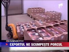 Porcul romanesc, din nou la export