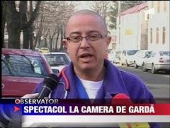 Spectacol la camera de garda a Spitalul de Urgente din Iasi