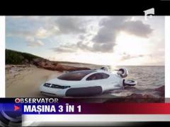 Auua, masina care poate sa mearga pe gheata, nisip si pe apa