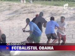 Barack Obama, la bustul gol
