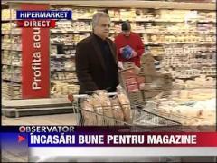 Incasari in crestre pentru magazine, de sarbatori