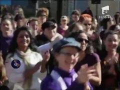 Sute de femei au protestat in Israel