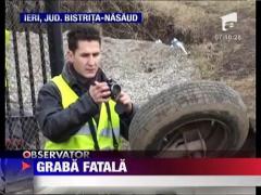 Accident auto deosebit de grav