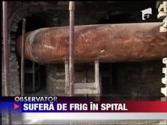 Frig in saloanele si pe holurile Spitalului de Urgenta din Targu-Jiu